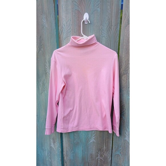 Eddie Bauer Women’s Turtleneck Top Pink Size Large - Picture 1 of 3